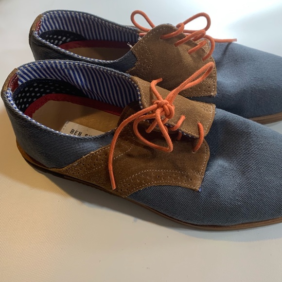 Ben Sherman | Blue & Brown Oxfords Men’s Shoes 7 - Picture 5 of 6